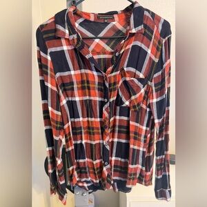 Staccato Red and Black Plaid Shirt